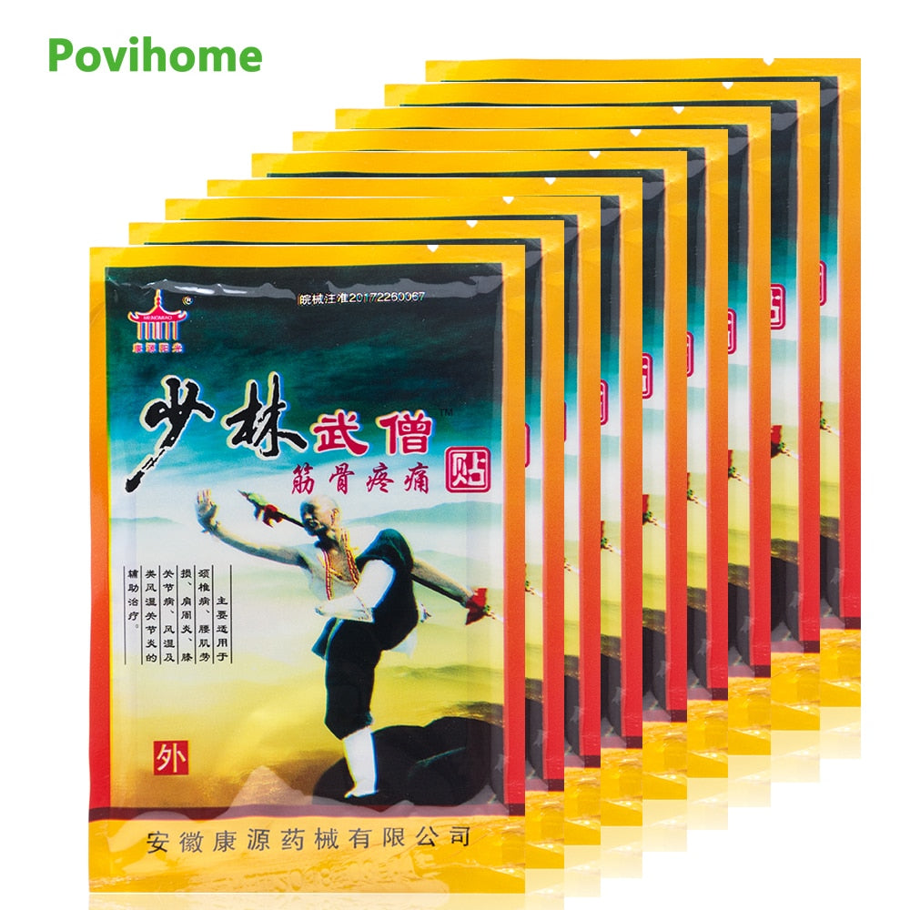 104Pieces Medical Plaster Shaolin Medicine Knee Pain Relief Adhesive Patch Joint Back Pain Killer Plaster Pain Relieving D1458